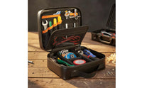 Removable Dividers Wide Mouth Tool Bag Reinforced Handle Portable Tool Organizer Elastic Loops Work Gear Multiple Pockets for Engineers, Electricians, Outdoor