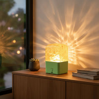 Color-Changing Ambient Lamp with Bluetooth Speaker Distance-Operated-Controlled Water Ripple Display Lamp Rgb Light Ocean Wave for Students