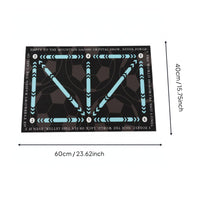 Ball Control Practice Mat Wear-Resistant Soccer Footwork Mat Easy to Clean Training Gear for Kids
