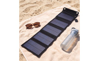 25W Solar Charger with 5 Panels Lightweight Foldable Solar Charger Slim Compact for Campers, Travelers, Camping, Hiking, Emergencies