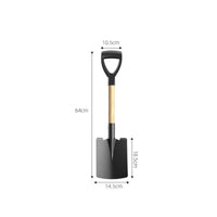 Garden with D-Handle Handheld with Wooden Handle Heavy-Duty Tool for Work