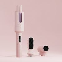 3 Heat Settings Hair Styling Tool with Interchangeable Heads 360° Swivel Curling Wand with Interchangeable Barrels Anti-Scald Electric Hair Wand Two Voltage Options Voltage