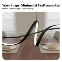 Energy Saving Linear Dining Room Chandelier High Brightness Minimalist Dining Table Light Adjustable Color Temperature Modern Minimalist Light Bar Dimmable for Interior Designers, Homeowners, Business Owners, Restaurant