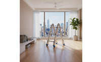 Telescopic Folding Ladder Foldable Versatile Extension Ladder Portable Household Equipment for Indoor, Construction