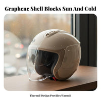 Helmet Sun Protection with Visor Four-Season Impact-Resistant Headwear for Women, Commuters, City Riding