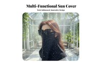 Ice Silk Face Cover Breathable Ice Silk Full Face Cover Cooling Sun Protection Cover Lightweight Cooling Sun Cover Quick Dry