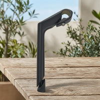 Gooseneck Cycle Stem Aluminum Alloy Bike Stem with Top Clamp Matte Black Reliable for Commuters, City Bikes