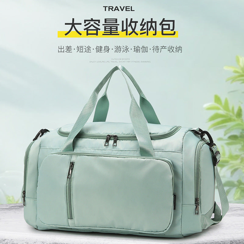 Large Capacity Travel Bag with Detachable Straps for Fitness and Yoga