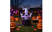 Leak-Proof PVC Ghost Ice Bucket Lightweight Ghost Ice Bucket Black and White Halloween Drink Cooler Easy to Inflate
