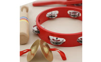 6 Pieces Musical Instrument Set Wood Rhythm Band Set Wooden Instrument Toy for Children, Teachers