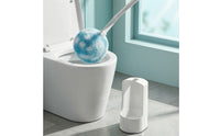 Toilet Brush with Holder Floor-Standing Toilet Brush Space-Saving Drain-dryFree for Bathroom
