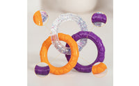 Interconnected Rings Toy Interactive Dog Tug Loop Bite-Resistant Tug Loop Toy for Young Dogs, Pet Owners, Indoor Play