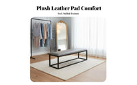 Modern design Upholstered Metal Frame Bench Multi-Purpose End-of-Bed Bench Minimalist Design Long Stool for Business Owners, Interior Designers, Homeowners, Fitting Room, Waiting Area, Entryway, Hallway