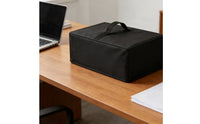 Reinforced Seams Waterproof Printer Cover Silver-Coated Interior Printer Cover with Handle Rectangular Office Accessory Heavy-Duty