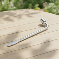 Polished Wrench with L-Handle Long-Lasting L-Handle Wrench Professional Spanner Nickel-Plated for Mechanics