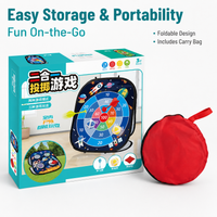 Folding Bean Bag Toss Game, Garden Games for Kids & Families, Outdoor Toys with Sticky Balls & Storage Bag, 58x49x33cm Target Game