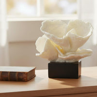 Coral Tabletop Ornament Handcrafted Look Coral Sculpture Irregular Shape Desk Decoration for Bedroom, Sample Room, Vanity Table