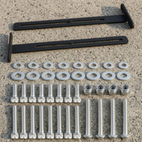 T-Bracket Mounting Bracket Black with Hardware Strong for Mechanics
