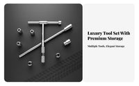 Universal Fit Sockets Car Tire Removal Kit Heavy Duty Construction 4-Way Cross Wrench High Leverage Design for Roadside Repair
