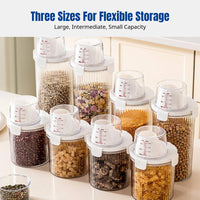 Airtight Food Storage Container, Moisture-Resistant Plastic, for Rice, Flour, Grains