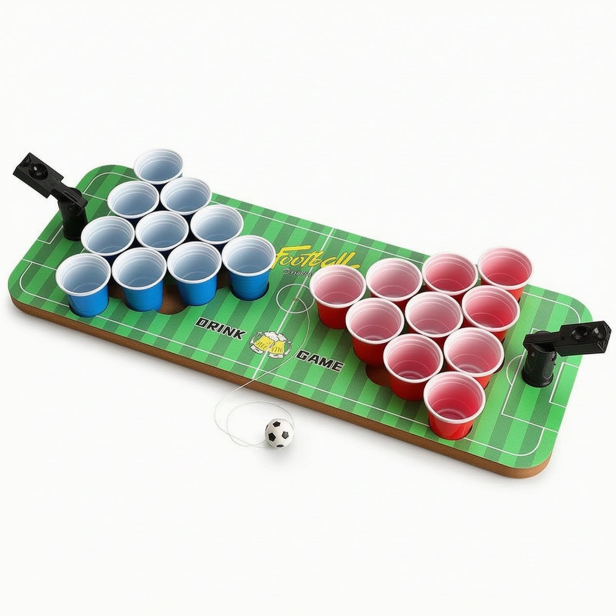 Easy to Assemble Football Drinking Game Board Interactive Tabletop Football Game with Cups Arcade-Style Toy Sturdy for Adults