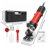 Powerful Engine Electric Wool Shears Sharp Long-Lasting Blades Wool Clipper Portable Case for Barn