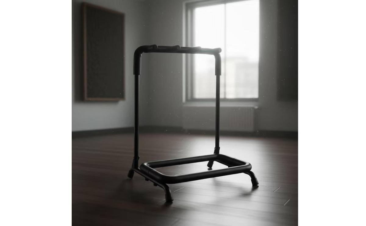 Foldable Guitar Display Rack Collapsible Multi-Guitar Stand Space-Saving Safeguarding for Stage