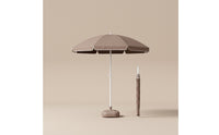 Straight-Pole Umbrella with Ground Spike Freestanding Patio Umbrella Lightweight Sunshade Sturdy for Homeowners