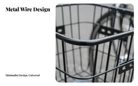 Large Capacity Front Bike Basket Multi-Purpose Electric Bike Basket Easy Installation for Commuters, Pet Owners, Grocery Shopping, Commuting