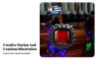 Creative Design Durian Bike Tail Light Waterproof Decorative Cycle Rear Light Easy to Install for Night Riding, Rainy Weather, Road Biking