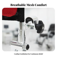 Breathable Mesh Adjustable Wheelchair Headrest Easy Installation Wheelchair Headrest Ergonomic Design Adjustable Neck Support Pillow Soft & Comfortable for Elderly, People with Disabilities, Patients, Daily Use, Hospital, Nursing Home, Outdoor