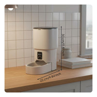 App Control Automatic Pet Feeder Distant Feeding Smart Pet Food Dispenser Double Power Supply for Business Trips, Travel