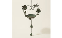 Heart Bird Feeder Decorative Hanging Bird Feeder Antique Green Rustic for Gardeners, Garden, Yard