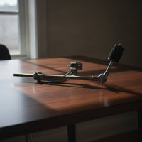 plate Extended Arm with Clamp Chrome plate Arm with Clamp Easy to Adjust Hardware for Drummers, Stages