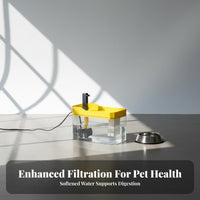 Large Capacity Automatic Pet Water Fountain Quiet Operation Cat Water Fountain Easy to Clean for Cats, Dogs