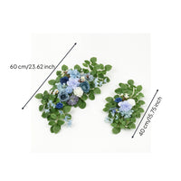 2 Pieces Wedding Arch Flowers Silk Artificial Flower Swags Floral Swags Trailing for Brides, Welcome Sign, Ceremony