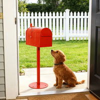 Vintage Metal Mailbox Rainproof Lockable Mailbox Box Easy Assembly Decorative Post Box