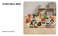 24 Pieces Hybrid Animal Toy Figures Creative Mixed Creatures Weird Creature Miniatures Imaginative Play Tiny Creatures Figurine Set for Fun Time