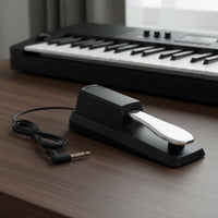Polarity Switch Sustain Pedal Non-Slip Design Electronic Piano Pedal Classic Design Musical Instrument Accessory for Pianists, Keyboardists, Music Producers, Home Practice, Studio, Stage Performance
