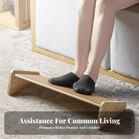 Angled Foot rest sturdy Wood Footrest Slanted Surface for Study Room, Adults