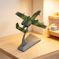 A 10A Model with Display Stand Decorative A ircraft Decor Cast Metal A viation Model for Office
