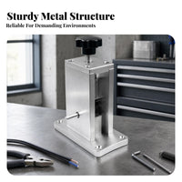 Compact Adjustable Wire Stripping Machine Brushed Silver Finish Hand Drill Cable Stripper Mounting Holes