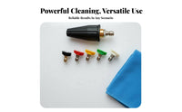 Ceramic Ball Core High Pressure Washer Turbo Nozzle Leakproof Design 1/4 Inch Quick Connect Nozzle Versatile Application