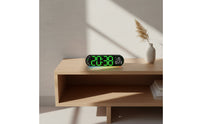 LED Clock with Ambient Light Large Display Digital Wall Clock Bright for Bedroom