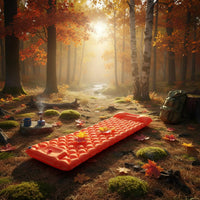 Inflatable Sleeping Pad Two-layerLayer Inflation Point TPU Outdoor Gear