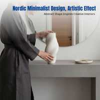 Creative Ceramic Vase, Wabi-Sabi Matte, Nordic Minimalist, Handmade Living Room Decor