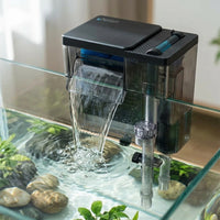 Oil Film Remover Aquarium Waterfall Filter 4-Stage Filtration Hang-on Back Filter