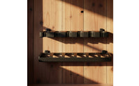 Sturdy ABS Material Wall Mounted Fishing Rod Rack Foam Grip Horizontal Fishing Rod Storage for Fishermen