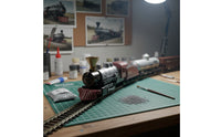 1:87 Ratio Oval Track Train Set Metal Rails HO Scale Model Railway Set ABS Plastic