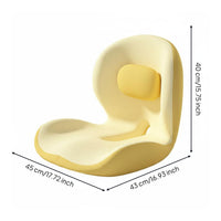 Non-Slip Bottom Ergonomic Posture Support Cushion Breathable Textile Contoured Chair Pad for Car